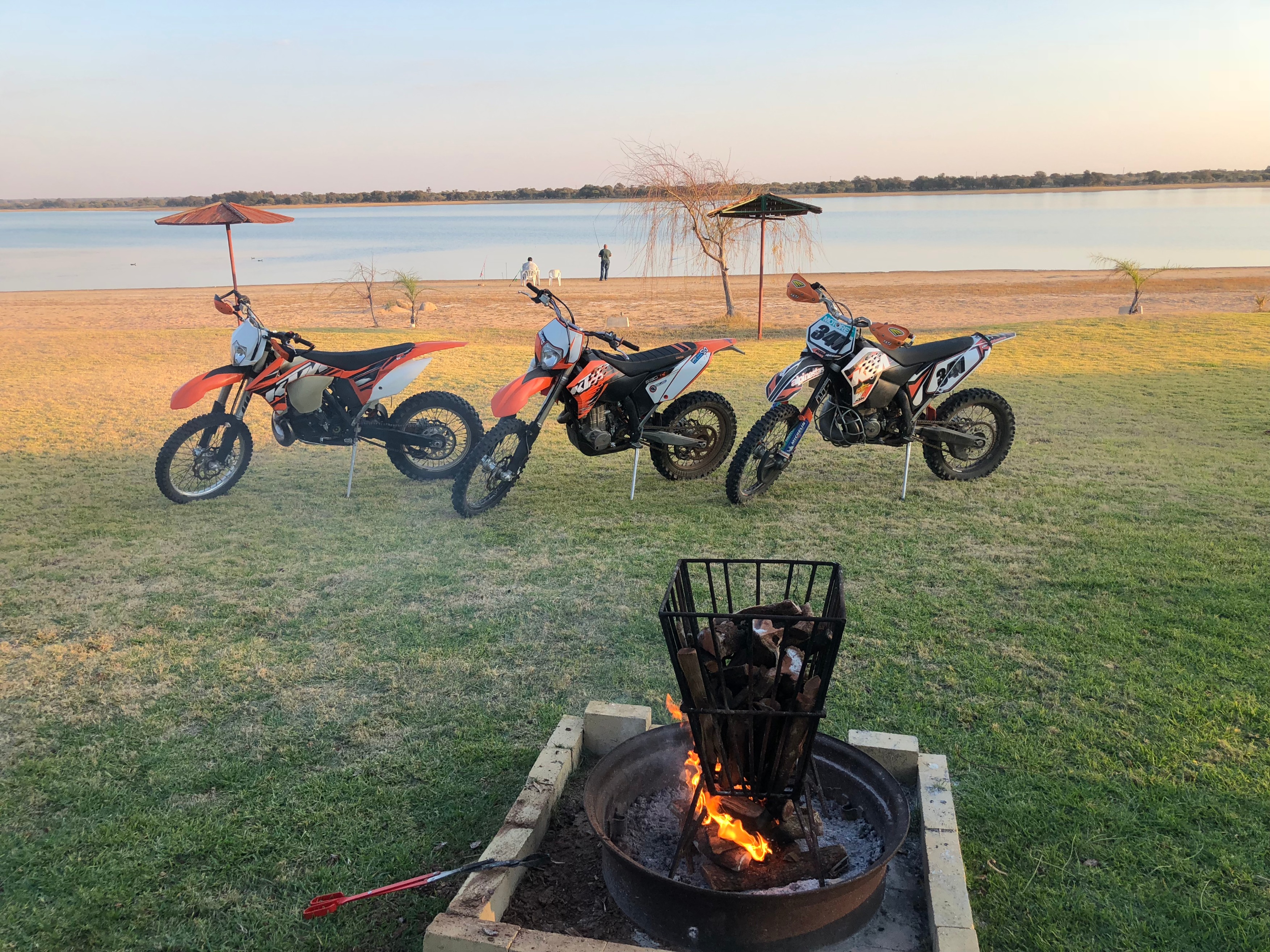 Bikes, a fire, and the water, shared by Morné van der Westhuizen